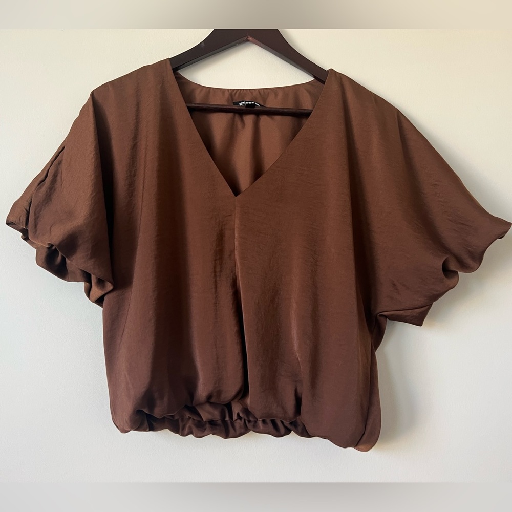 Express Silk Cropped Top